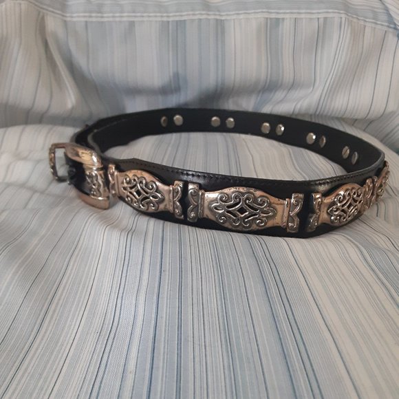 Brighton Accessories - Leather Brighton Concho belt